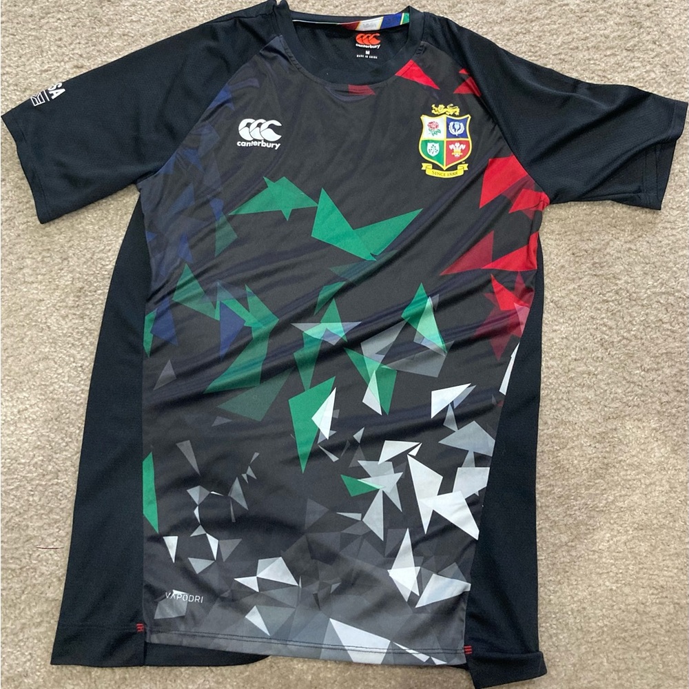 CCC  British and Irish Lions SHIRT CANTERBURY RUGBY JERSEY BLACK VAPODRI Medium